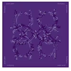 Tuiles de Mahjong Américaines LSU Louisiana State University, ensemble de Mahjong blanc gravé en acrylique monocouche de 160 tuiles, édition Voyage West Wind - Product Image 6