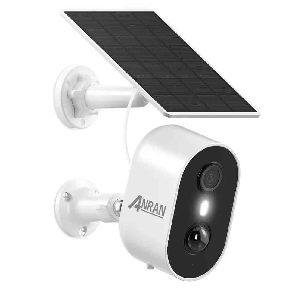 Anran năng lượng mặt trời điện 5MP HD Pin 5200mAh 100% dây miễn phí 2 cách nói chuyện Mini Home CCTV WIFI năng lượng mặt trời Máy ảnh ngoài trời