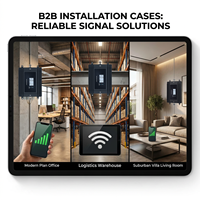 Amplificador de Señal Tri Banda Tuya Smart 900/1800/2600MHz B8 B3 B7 4G 5G para Celulares, 22dBm 72dB para Hogar y Oficina