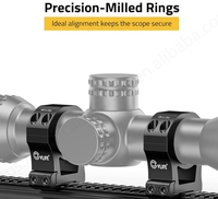 CVLIFE Anillas de Montaje de Precisión para Mira Telescópica de 2 Piezas con Diámetro de Tubo de 30mm y Altura Central de 1'' Accesorio Esencial para Caza