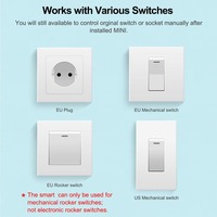 Módulo de Interruptor Inteligente WiFi SLS para Tuya, 16A, Mini, 220V, Control de Voltaje Máximo, Relé, Temporizador, Automatización Inalámbrica con Alexa y Google Home
