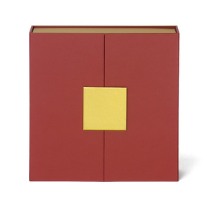 Boîte cadeau magnétique à double porte avec logo personnalisé en feuille d'or, emballage cosmétique fait main - Product Image 5