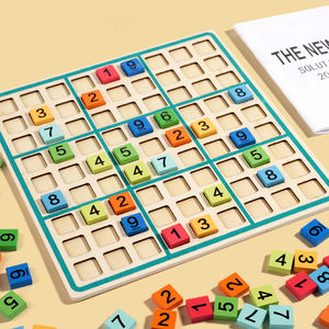 Jeu de société <span class=keywords><strong>Sudoku</strong></span> en bois pour enfants, aide pédagogique éducative précoce, jouet cadeau pour enfants - Vente flash - Product Image 5