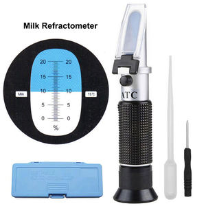 Réfractomètre portable de conception industrielle, vente directe d'usine, 0-20% <span class=keywords><strong>Brix</strong></span>, pour le lait avec ATC - Product Image 1