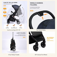 Poussette Bébé Compacte Pliable Portable, Pliage à une Touche, Siège Réglable, Idéale pour les Voyages - Fournisseur