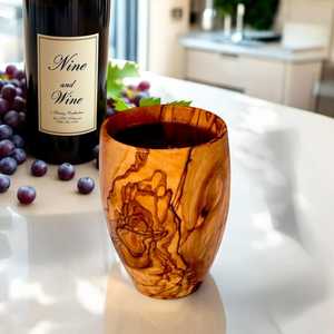 Tasse à thé en bois, artisanat en bois naturel, vaisselle pour cadeaux d'affaires, bureau d'entreprise, écologique, réutilisable, tasse à thé et à café - Product Image 4