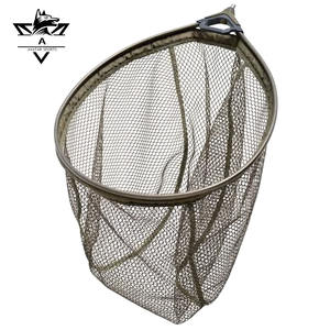 Vente en gros de filets de pêche flottants en aluminium 11*8mm pour <span class=keywords><strong>tube</strong></span> de pêche Filet d'atterrissage de pêche pliable en caoutchouc revêtu de nervures renforcées - Product Image 2