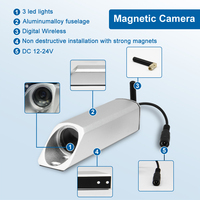 Caméra de recul magnétique sans fil facile à installer Moniteur de 7 pouces Système de caméra numérique sans fil pour chariot élévateur à fourche 2.4Ghz