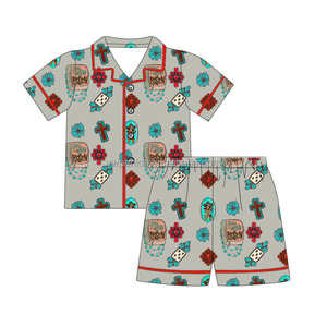 ชุดเสื้อผ้าเด็กผู้หญิง<span class=keywords><strong>ขาย</strong></span>ดีสำหรับฤดูร้อน สไตล์ตะวันตก เสื้อแขนกุดและกางเกงขาสั้นสำหรับเด็กทารก - Product Image 5