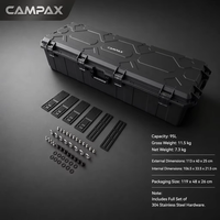 [CAMPAX] Kotak Atap Mobil ICAR V23 75/95/110L Tahan Air Lepas Cepat untuk SUV |   Dachbox