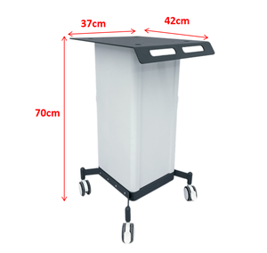 Carrito Profesional para Equipos de Belleza con 4 Ruedas y Gabinete para Salón y Dispositivos Médicos - Product Image 3
