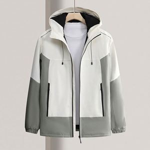 Design Customized Outdoor Waterproof Windproof and Breathable Men <b>Jacket</b> with Hood Sports Fitness Outerwear - Product Image 1