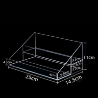 Plateau de vanité moderne personnalisé en acrylique transparent de 5 mm d'épaisseur avec étagère métallique, montage facile, DIY, pour salle de bain, décoration intérieure, bureau, hôtel
