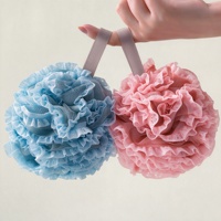 Éponge de bain en loofah, grande éponge en loofah en maille dentelle, 50g, pour exfoliation corporelle, pour la douche