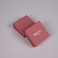 Boîte à bijoux en carton personnalisée avec logo personnalisé, conception gratuite, fermeture magnétique en papier, emballage cadeau