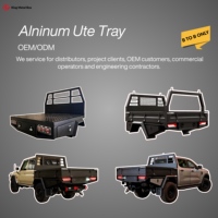 KMB Cabine simple en aluminium personnalisée Cage Ute Demi-plateau 4x4 Auvent en aluminium 2400
