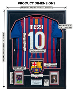 Vitrina de Plástico con Cerradura S&L para Camisetas Deportivas, <span class=keywords><strong>Marco</strong></span> Grande para Camisetas, Exhibidor de Pared, Lujoso, Ecológico y Duradero - Product Image 2