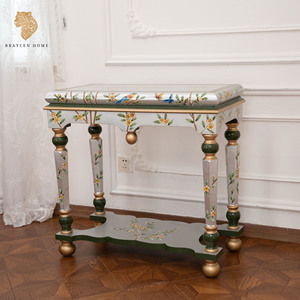 Stile americano in legno massello puro stile disegnato a mano tavolo d'<span class=keywords><strong>ingresso</strong></span> di fascia alta Console da salotto intagliato tavolo fine piattaforma di visualizzazione - Product Image 1