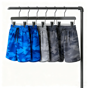 Shorts de sport pour homme avec logo OEM, poche intérieure, shorts de course athlétiques, 100% polyester, décontractés, pour la gym et le fitness - Product Image 3