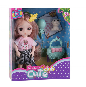 Venta Directa <span class=keywords><strong>de</strong></span> Fábrica, Muñeca <span class=keywords><strong>de</strong></span> Moda con Vestido Bonito, Nueva Llegada, Muñeca <span class=keywords><strong>de</strong></span> 6 Pulgadas para Niñas - Product Image 5