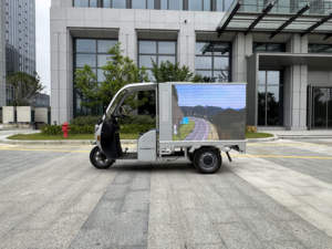 3D 3-Sided LED Display Mobile Advertising Vehicle Electric Metal Scooter <strong>Bike</strong> for Outdoor Events 3 Wheels - Product Image 3