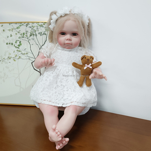 Muñeca Reborn Bebe Maggie de 24 Pulgadas, Muñeca Realista de Silicona Suave con Cuerpo de Algodón, Muñeca de Niña para Jugar, Regalo para Niños - Product Image 5