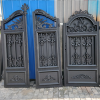 Luxueux portail coulissant en aluminium forgé Grill Designs Outdoor Villa Front Door Boundary Wall and Garden Gate