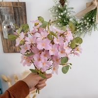 MW77705 Bouquet de fleurs d'eucalyptus en fausse soie pour décoration de bureau et de table de mariage