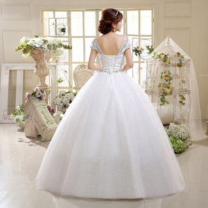 S0184A Nuevo Vestido de Novia Bohemio de Alta Calidad, Personalizado, Económico, con Encaje <span class=keywords><strong>Real</strong></span>, Estampado Floral, Elegante, Largo hasta el Suelo, para Boda en Iglesia - Product Image 3