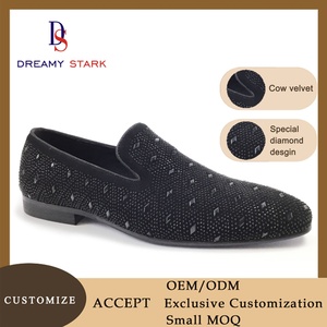 Nouvelles Chaussures Habillées pour Hommes 2025 – Mocassins Faits Main en Cuir Véritable de Haute Qualité avec Design Diamant DIY et Logo Personnalisé – Marque Originale - Product Image 2