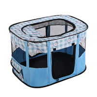 Tente pliable imperméable pour animaux de compagnie, type tipi, cage rectangulaire pour l'élevage, boîte de mise bas pour chiens et chats, salle d'accouchement, salle d'isolement