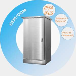Shangyi Polierter Edelstahl IP65 Wasserdichter Outdoor-Netzwerkschrank - Kommunikationsrack für Telekommunikationsgeräte - Product Image 1