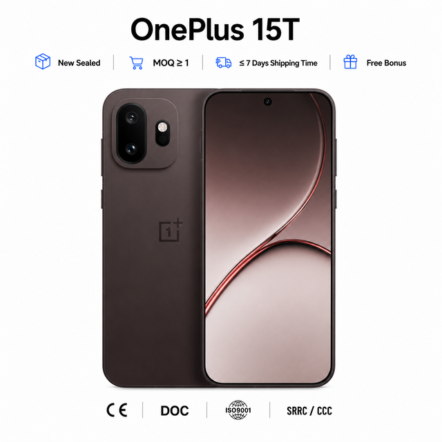 Newest OnePlus 15T 5G Smartphone Snapdragon 8 Elite Gen 5 6.32" 165Hz LTPO 7500mAh 16GB+512GB 50MP Camera  Factory Price