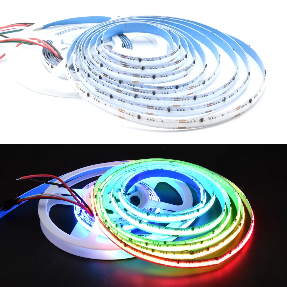 Led Rope Light Cob RgbicLed Strip Dc24v720led Magic No Light Point Rgb Flexible Cob Led Strip Wifi Controller Rgbic Adressable