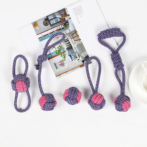Juguete de cuerda para perros, cuerda de algodón masticable pequeña para Teddy Shiba Inu, juguetes para masticar para mascotas - Product Image 4