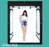 Nouveau kit de studio photo portable mini 160CM 140W 5600K avec boîte à lumière LED blanche douce pour la publicité et TikTok