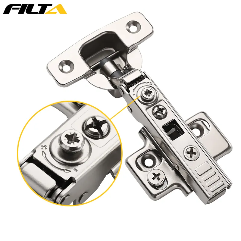 Filta Top Sell 4D Adjustable Soft Close Kitchen Cabinet Door Furniture Hinge