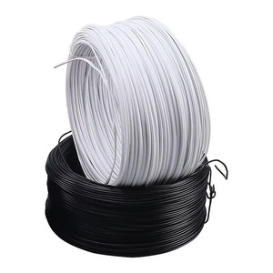 PVC Coated Galvanized Carbon Steel Tie Wire Plastic Coated GI Wire 0.5-4.0mm Core Green/Black for Baling Fencing & Binding - Product Image 1