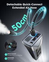 ASMAX Smart 160PSI Compresseur d'air à pression précise Machine de gonflage des pneus portable pour voitures Moniteur de pression des pneus ABS