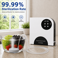 Générateur d'ozone 600 mg/h en gros, purificateur pour fruits, légumes, nettoyage de voitures, désodorisation, ioniseur d'air O3 et ions négatifs
