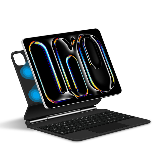 Wireless Tablet Keyboard Case Digital Display iPad Pro 11 13 USB Laptop Keyboard Stand Cover New Product-UK Language