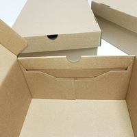 Express versand Druckbare Wellpappe Flip Schuhkarton Kraft verpackung für Herren/Damen Sneakers Socken Pelz Aufbewahrung karton