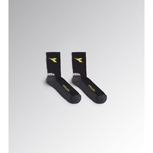 Calcetines de Verano de Algodón para Hombre Diadora, Negros y Grises, Cómodos, Transpirables, Deportivos, Talla S, Paquete de 2 - Product Image 1