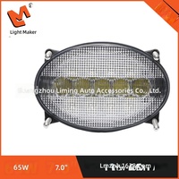 Lumière LED ovale pour machines agricoles et de construction, large champ de vision, éclairage de voirie, éclairage de grande surface, haute intensité 65W