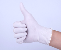 Gants d'examen jetables en latex naturel bleus antidérapants et imperméables pour écran, personnalisables – Offre Spéciale