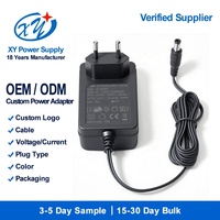 Adaptateur d'alimentation à découpage mural AC/DC 5V 12V 24V pour bande LED, caméra IP CCTV, routeur CE FCC RoHS OEM ODM