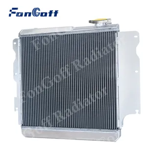 FonGoff Aluminum 4 Row Radiator For Jeep Wrangler YJ TJ 2.4L L4 2.5L 4.0L 4.2L L6 1987-2006