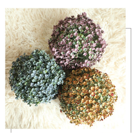 Fleurs artificielles de pavot, décorations de scène de mariage haut de gamme réalistes, ornements de décoration intérieure, technique de flocage en velours