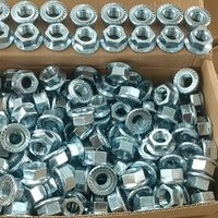 Fabricant chinois Fournisseur de fixation DIN6923 B18.2.2 Acier au carbone Grade 5 8 zingué Dacromet Écrou à bride hexagonale avec dentelé