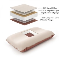 Appui-tête ergonomique, Portable, Compressible, voyage, Camping, auto-gonflage, coussin d'air, éponge de cou, équipement de couchage